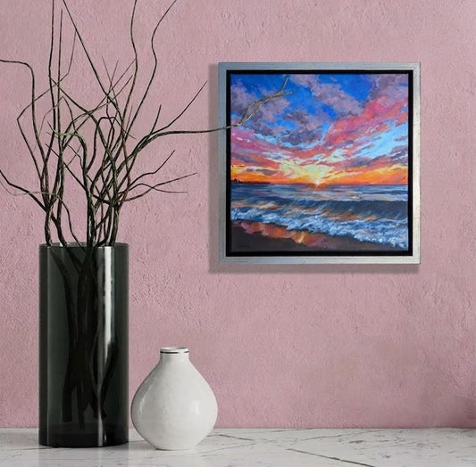 Magenta Flare (34x34cm)