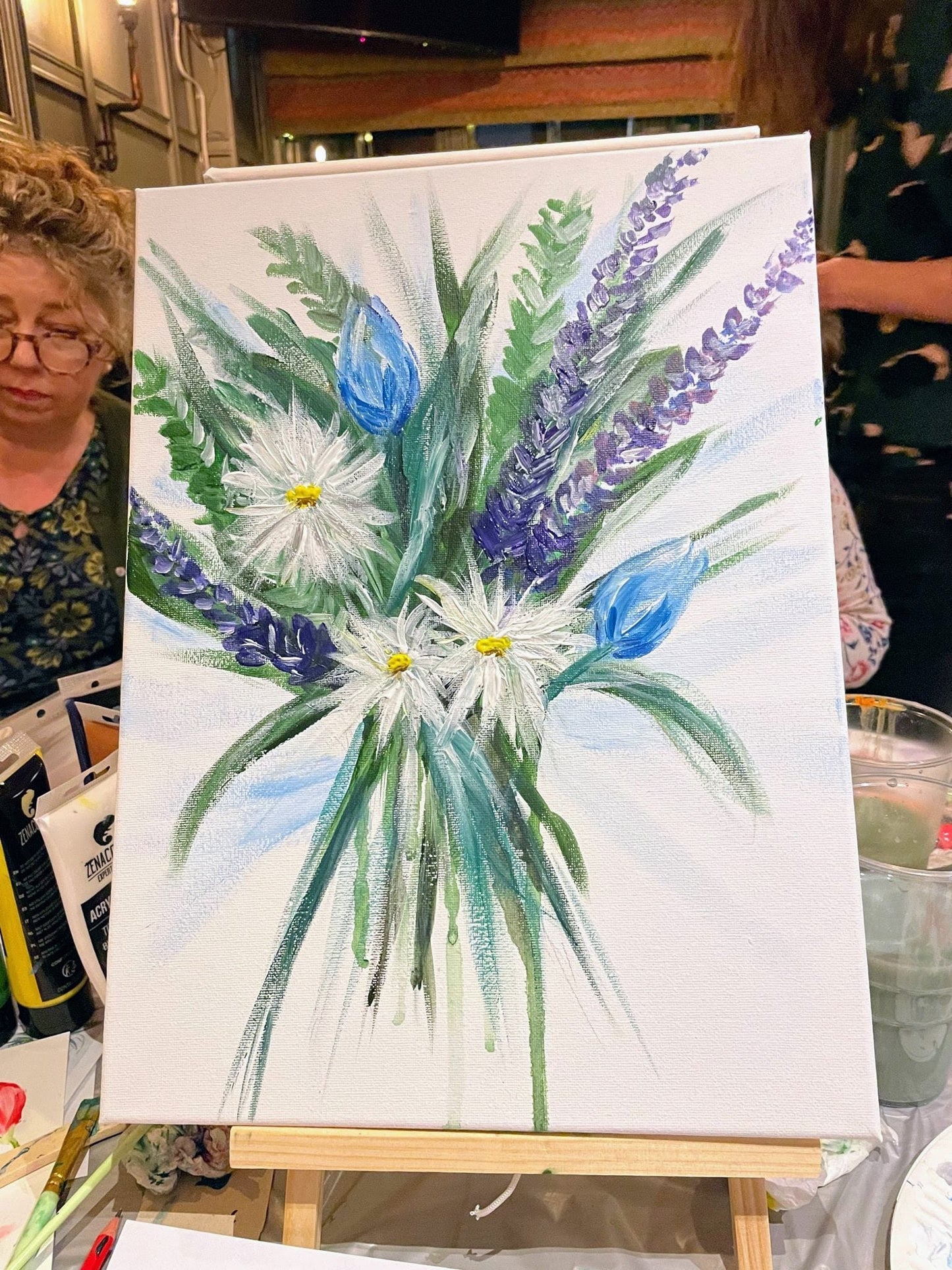 ABSTRACT FLOWER BOUQUETS - Painting Workshop at The Howard Centre, Welwyn Garden City - 20th SEPTEMBER 2023