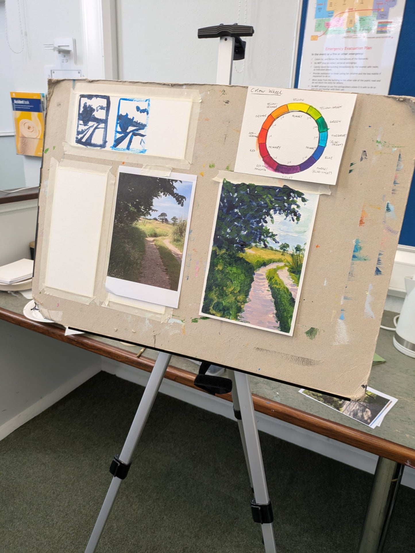 Weekly Acrylic Painting Classes, NW London - THURSDAY Morning Short Course - SUMMER (June - July 25) - The Eversfield Centre, Mill Hill, London