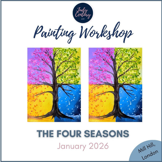THE FOUR SEASONS - Painting Workshop at The Three Hammers, Mill Hill, London  - Thursday 8th JANUARY 2026, 7.30pm