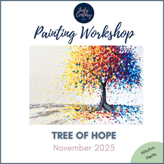 TREE OF HOPE - Painting Workshop at The Glasshouse, Hitchin, Herts - Tuesday 25th NOVEMBER 2025, 7.30pm