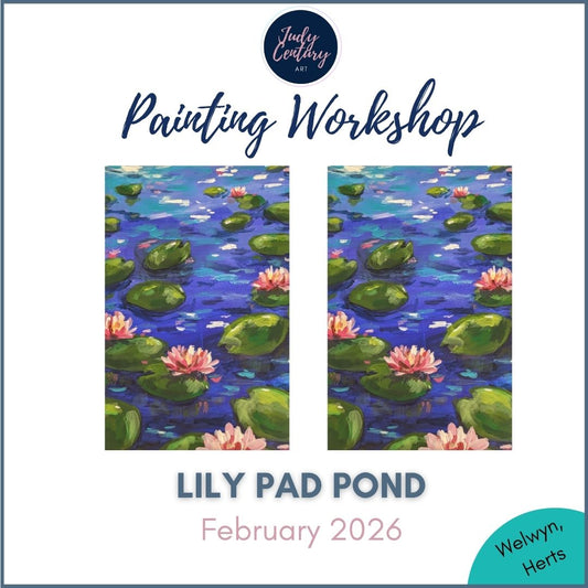 LILY PAD POND - Painting Workshop at Megan's Restaurant, Welwyn, Hertfordshire - Tuesday 3rd FEBRUARY 2026, 10am