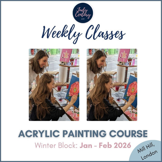 WEEKLY ACRYLIC PAINTING CLASSES - THURSDAY Morning Course - 6 week Winter block (Jan - Feb 26) - The Eversfield Centre, Mill Hill, London