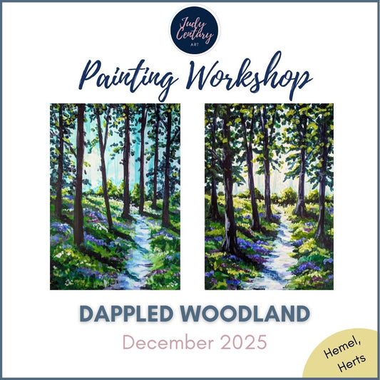 DAPPLED WOODLAND - Painting Workshop at The Crabtree, Hemel Hempstead, Hertfordshire - Monday 8th DECEMBER 2025, 11am