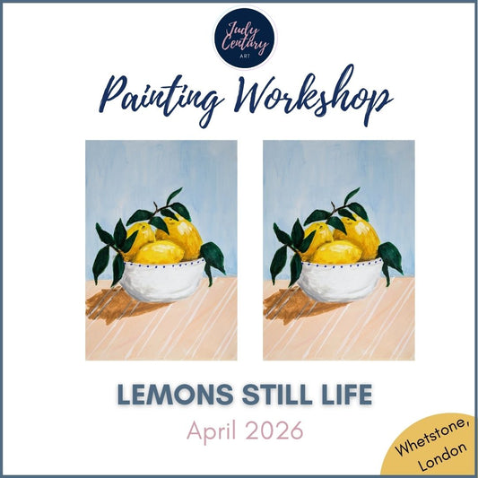 LEMONS STILL LIFE - Painting Workshop at The Griffin, Whetstone, London - Thursday 9th APRIL 2026, 7.30pm