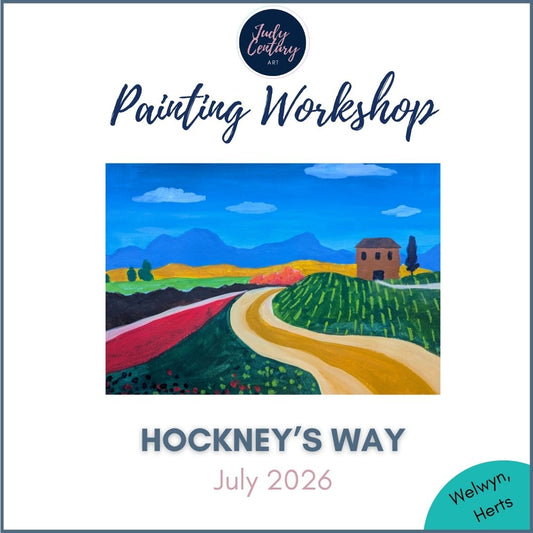 HOCKNEY'S WAY - Painting Workshop at Megan's Restaurant, Welwyn, Hertfordshire - Wednesday 8th JULY 2026, 10am