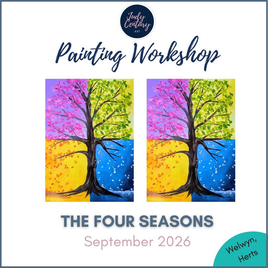 THE FOUR SEASONS - Painting Workshop at Megan's Restaurant, Welwyn Garden City - Wednesday 9th SEPTEMBER 2026, 10am