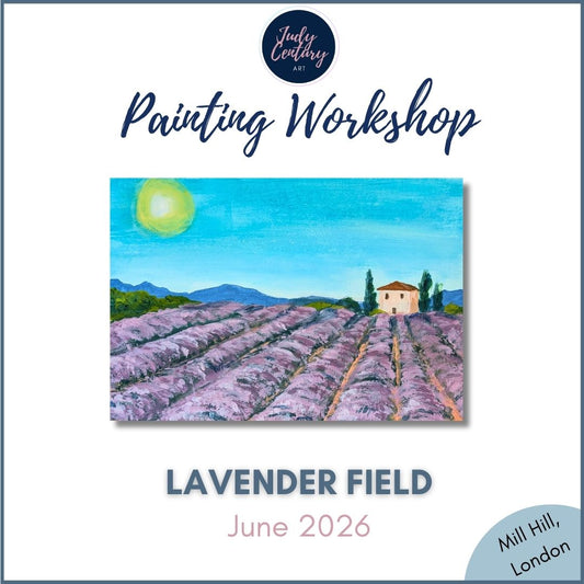 LAVENDER FIELD - Painting Workshop at The Three Hammers, Mill Hill, North London - Tuesday 2nd JUNE 2026, 7.30pm