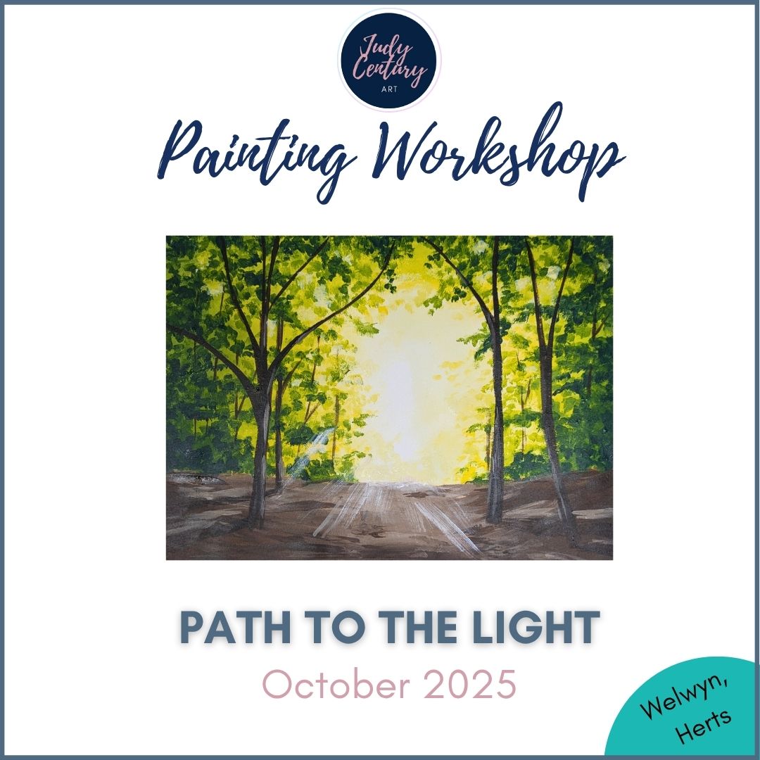 PATH TO THE LIGHT - Painting Workshop at Megan's Welwyn, Hertfordshire - Tuesday 21st OCTOBER 2025, 7.30pm