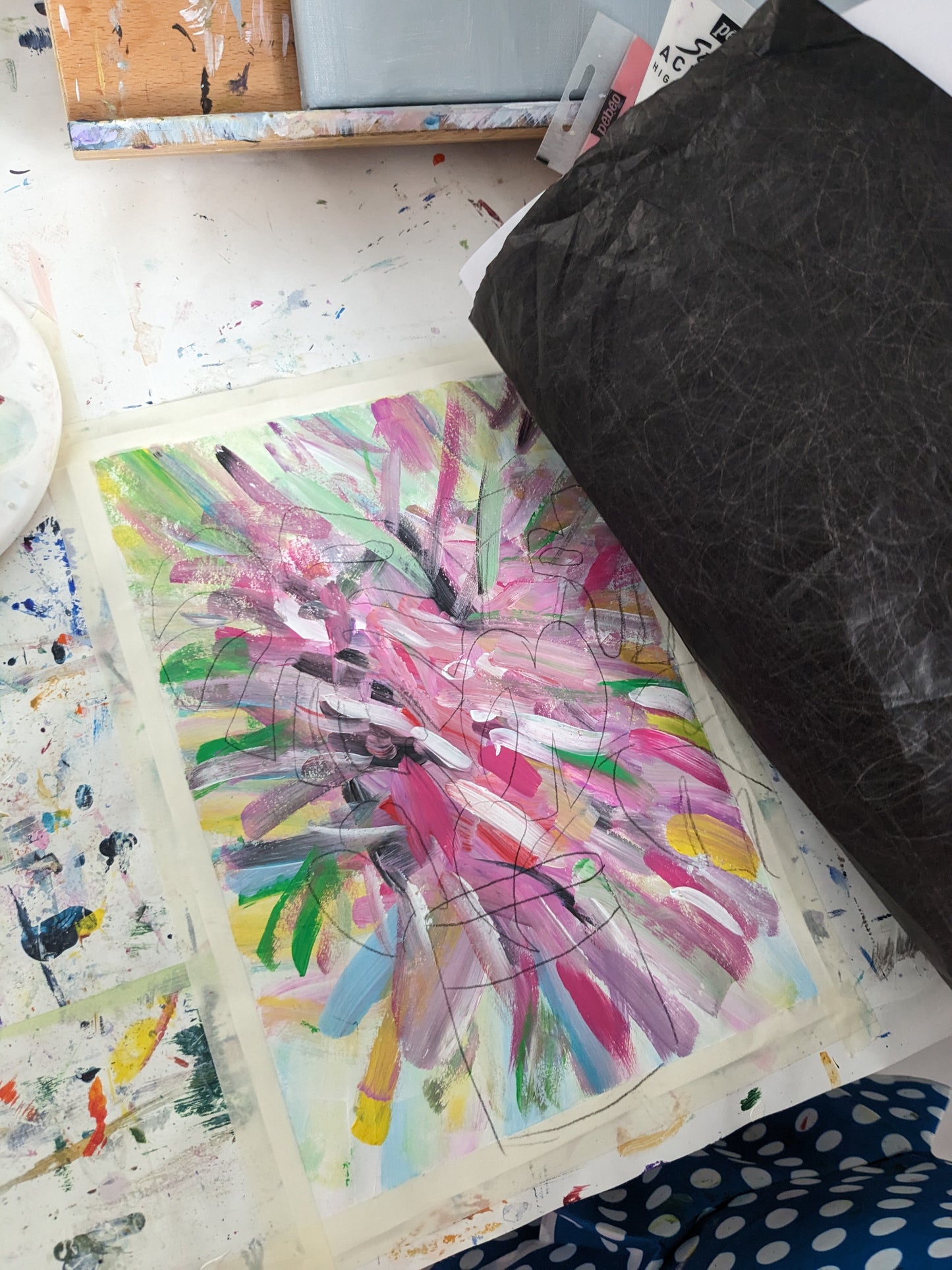 PAINTING WITH PATTERN - Painting Workshop at The Catcher in The Rye Pub, Finchley, London - 7th November 2023