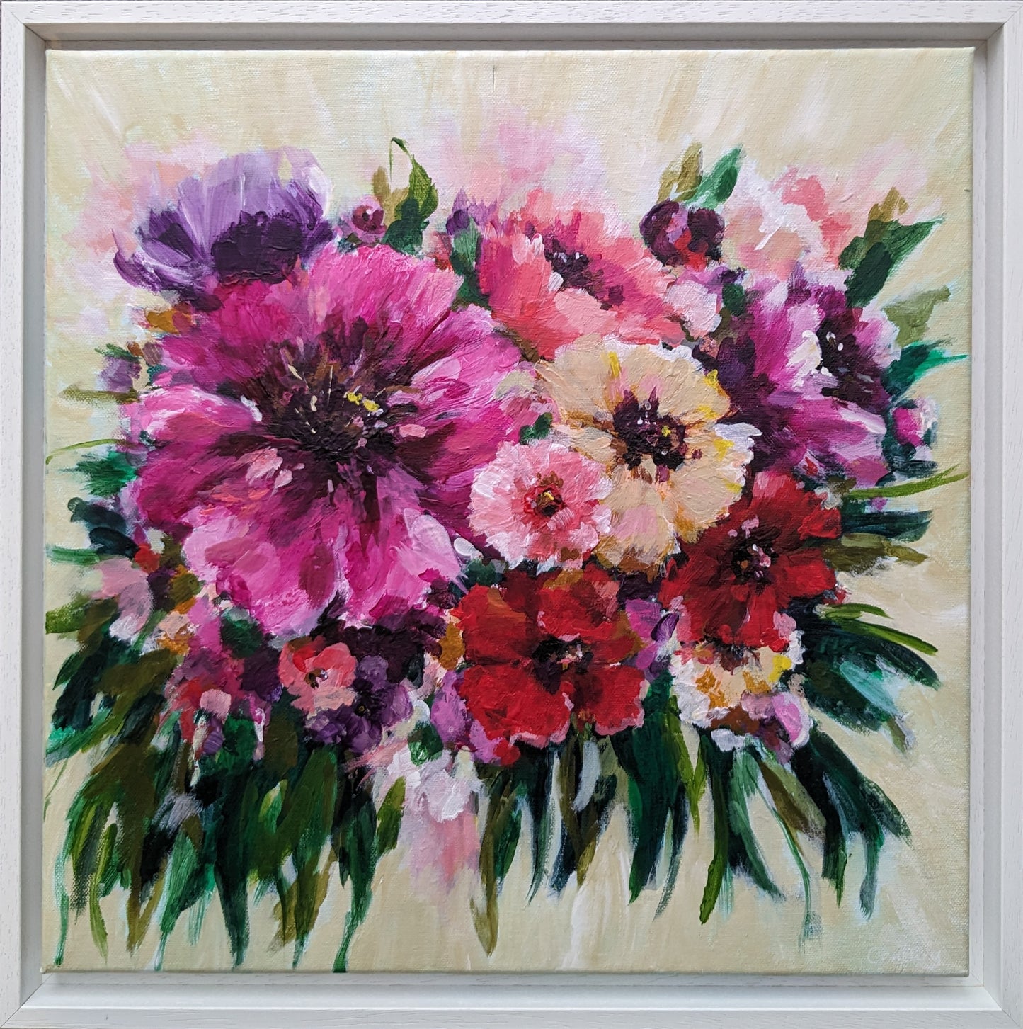 Bursting Blooms II (40x40cm)