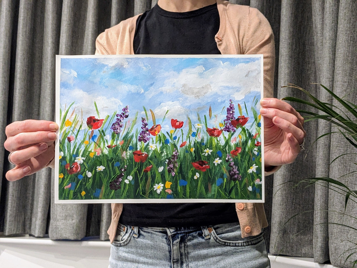 WILDFLOWER MEADOW - Painting Workshop at The Howard Centre, Welwyn, Herts - 14th DECEMBER 2023