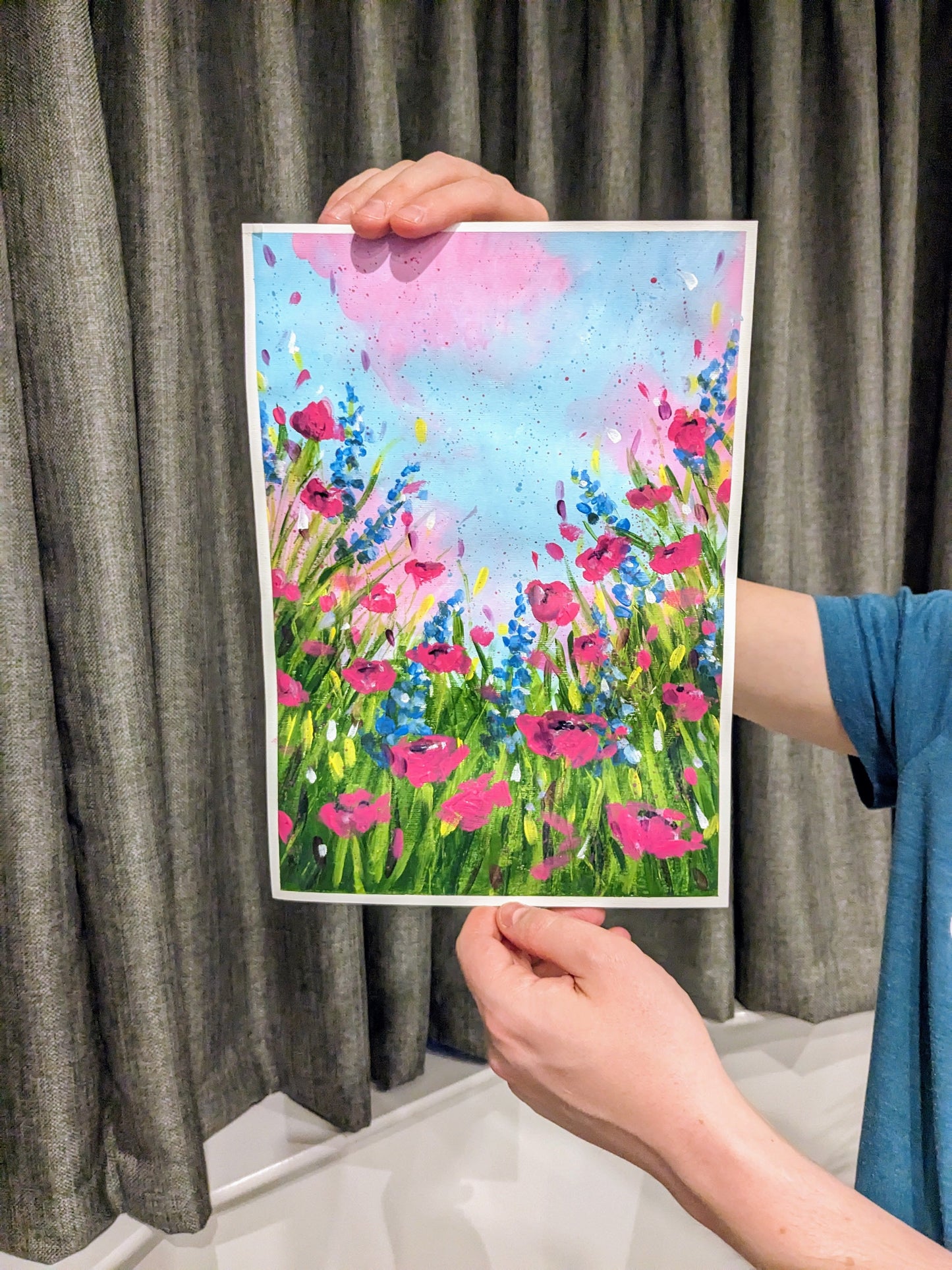 WILDFLOWER MEADOW - Painting Workshop at The Howard Centre, Welwyn, Herts - 14th DECEMBER 2023