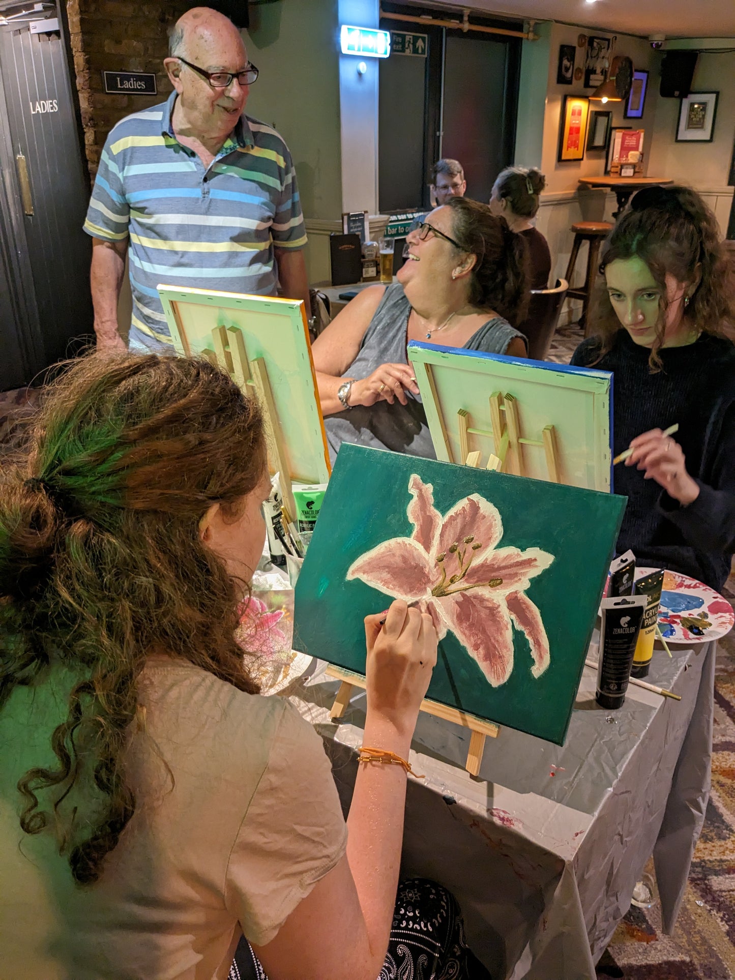 VIBRANT STYLISED FLOWERS - Painting Workshop at The Howard Centre, Welwyn Garden City, Herts - 16th NOVEMBER 2023