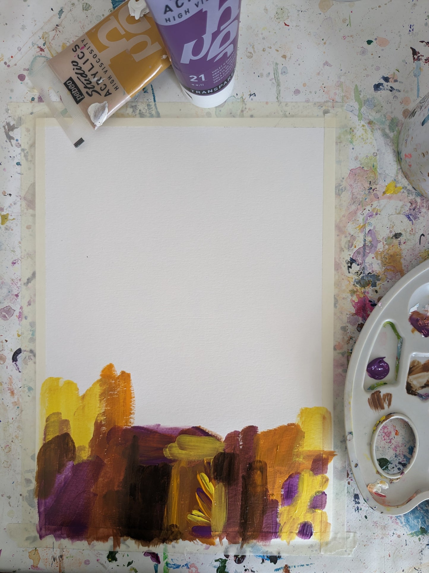 PAINTING WITH PATTERN - Painting Workshop at The Catcher in The Rye Pub, Finchley, London - 7th November 2023