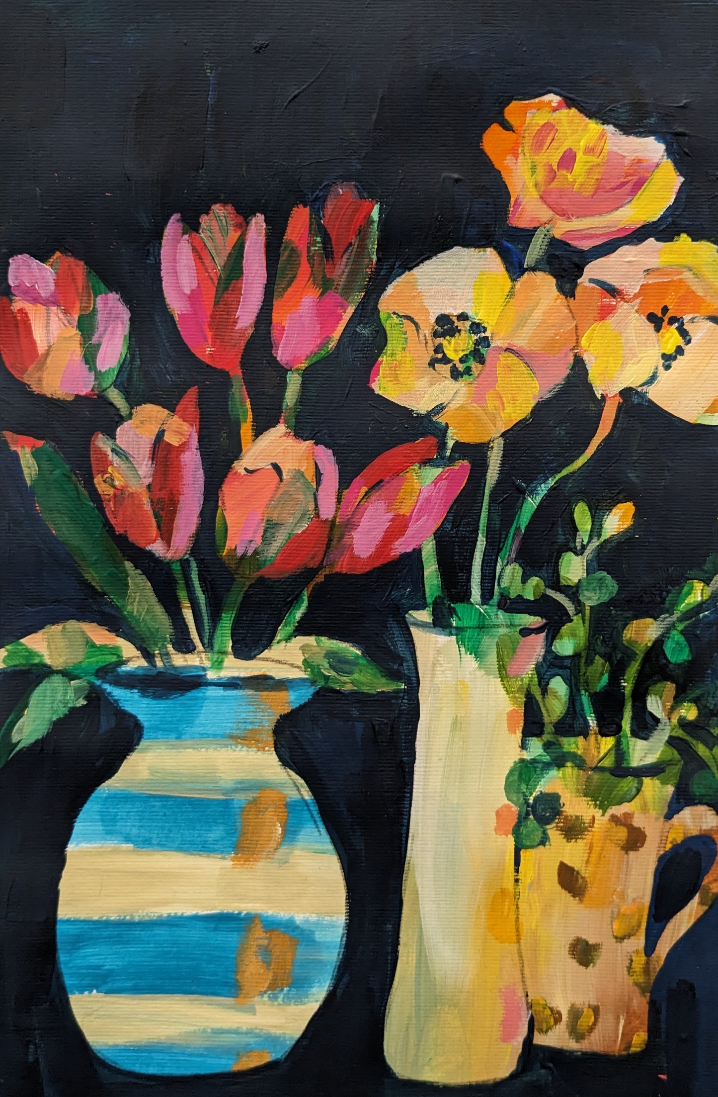 PAINTING WITH PATTERN - Painting workshop at The Howard Centre, Welwyn Garden City, Herts - 18th January 2024