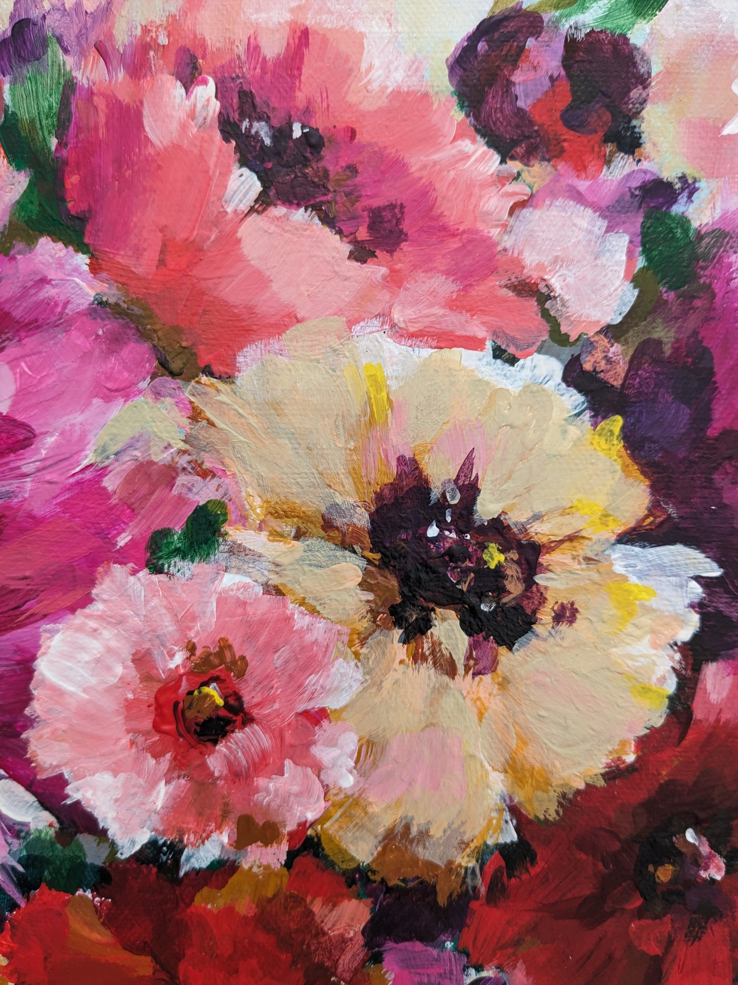 Bursting Blooms II (40x40cm)