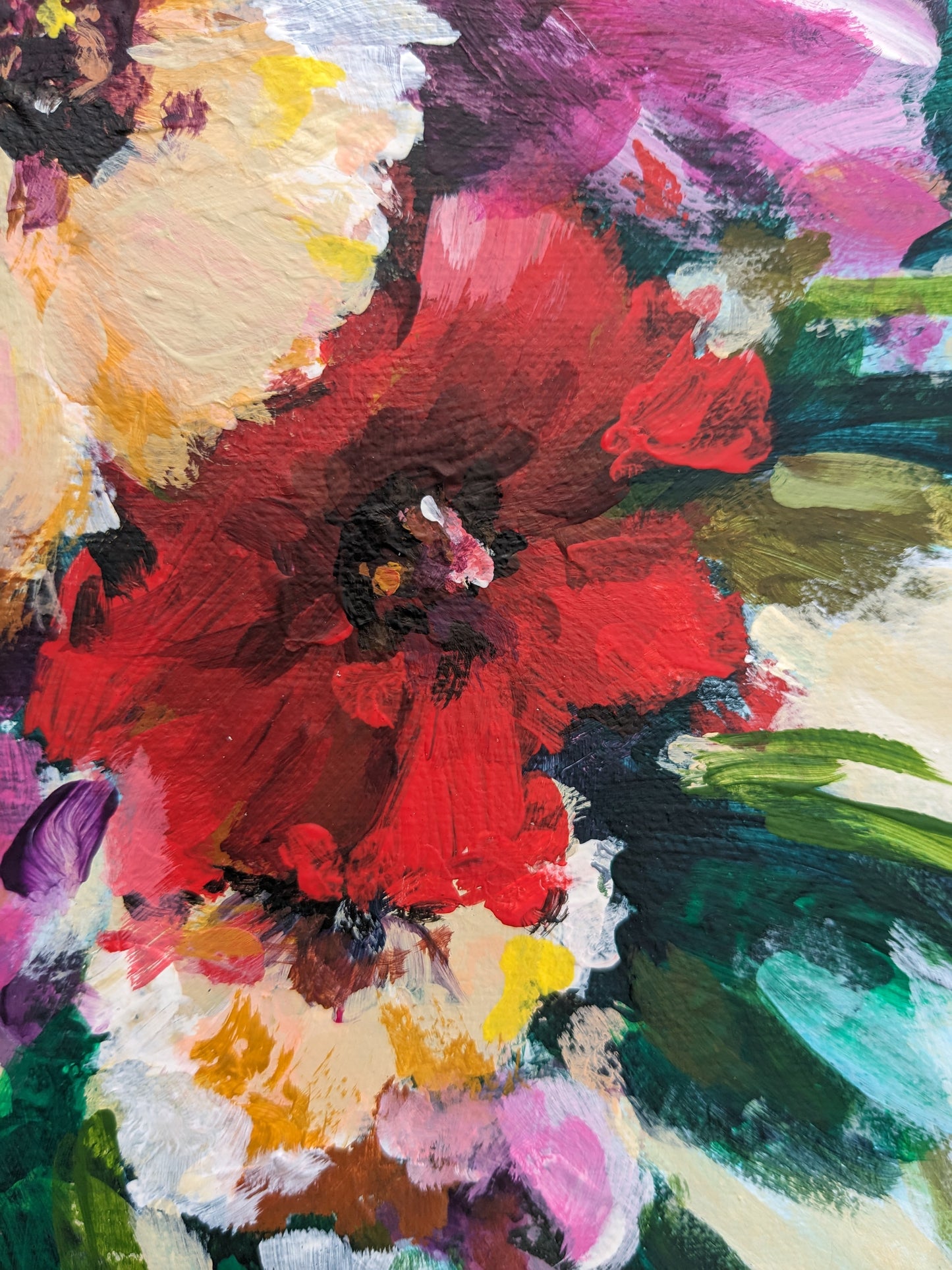 Bursting Blooms II (40x40cm)