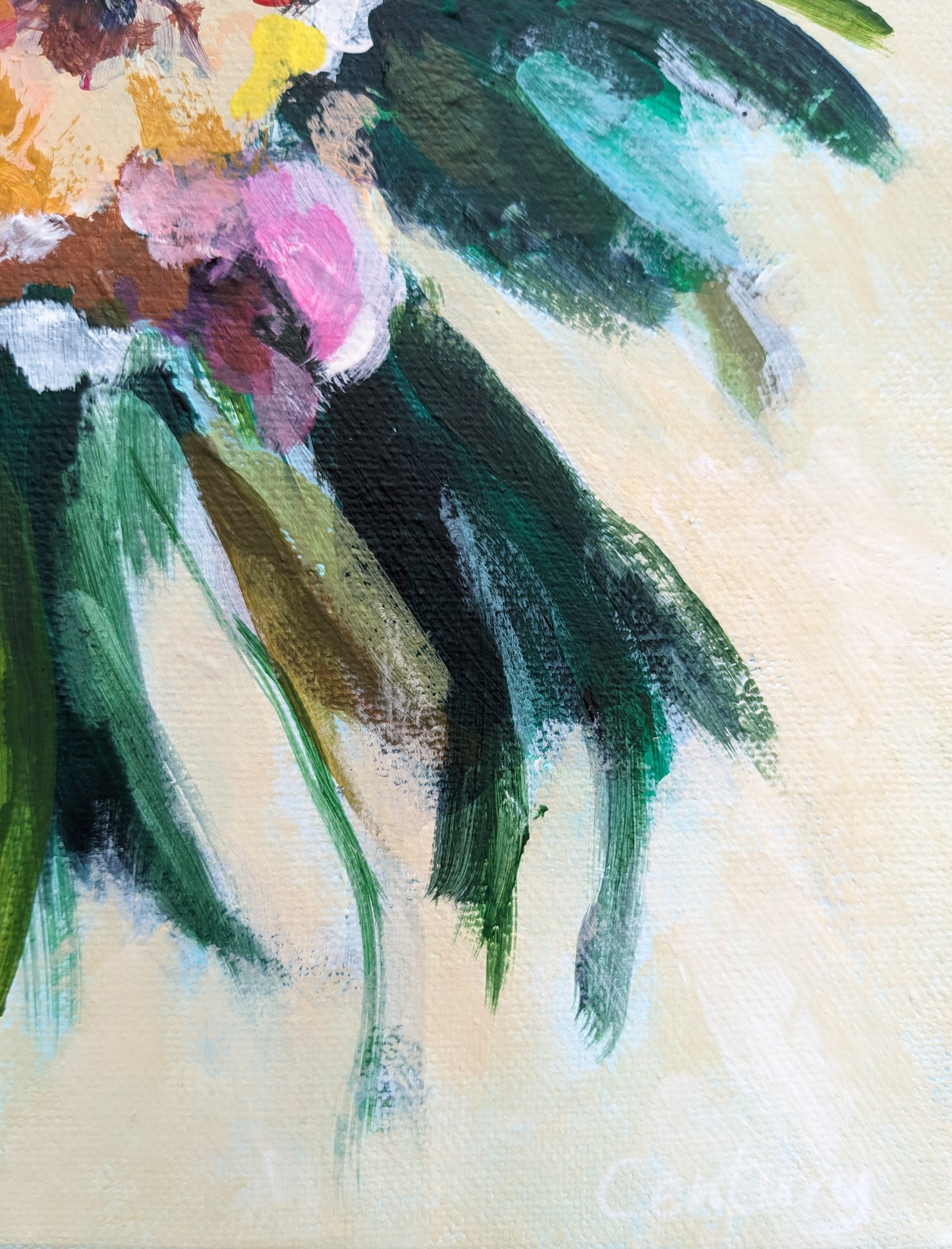 Bursting Blooms II (40x40cm)