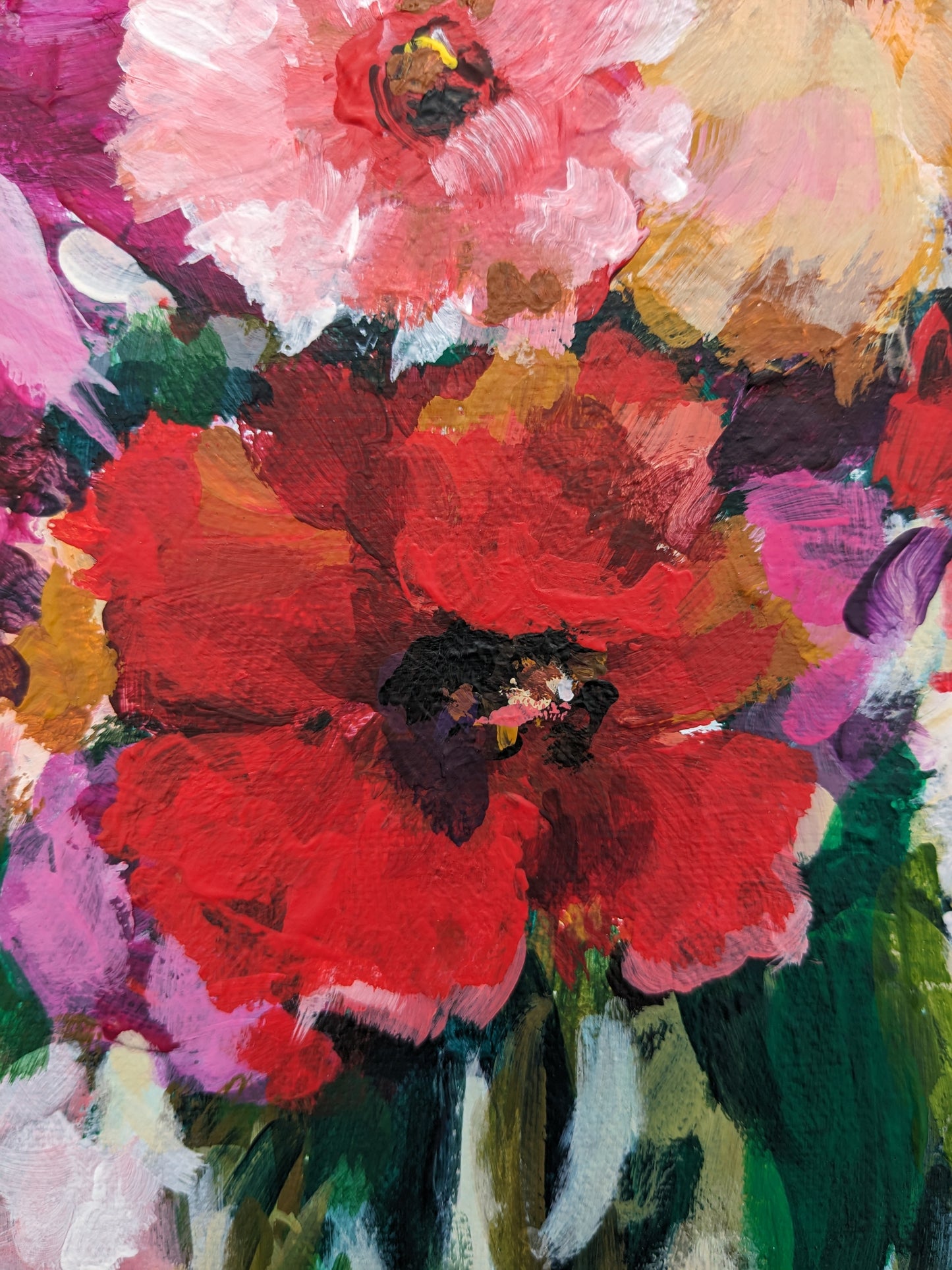 Bursting Blooms II (40x40cm)