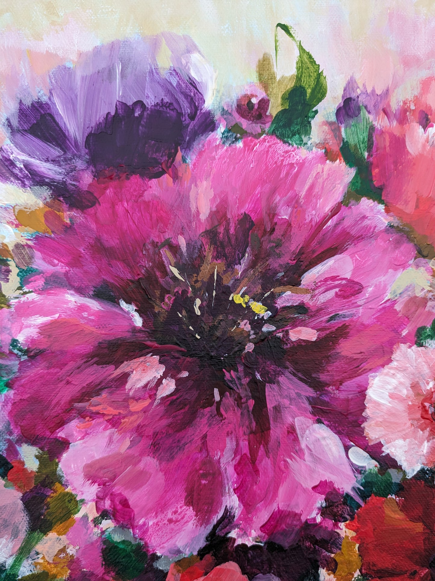 Bursting Blooms II (40x40cm)