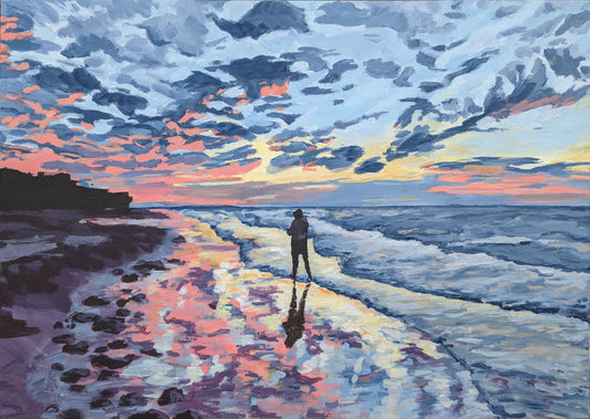 Sunset at the Beach (60x42cm)