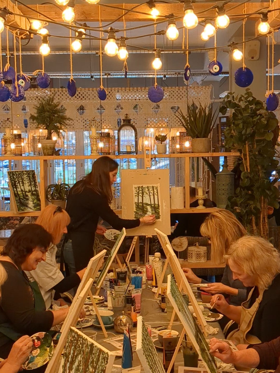 LILY PAD POND - Painting Workshop at Three Hammers Pub, Mill Hill, London - Tuesday 3rd MARCH 2026, 7.30pm