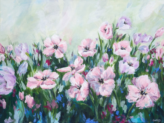 Blushing Meadow (80x60cm)