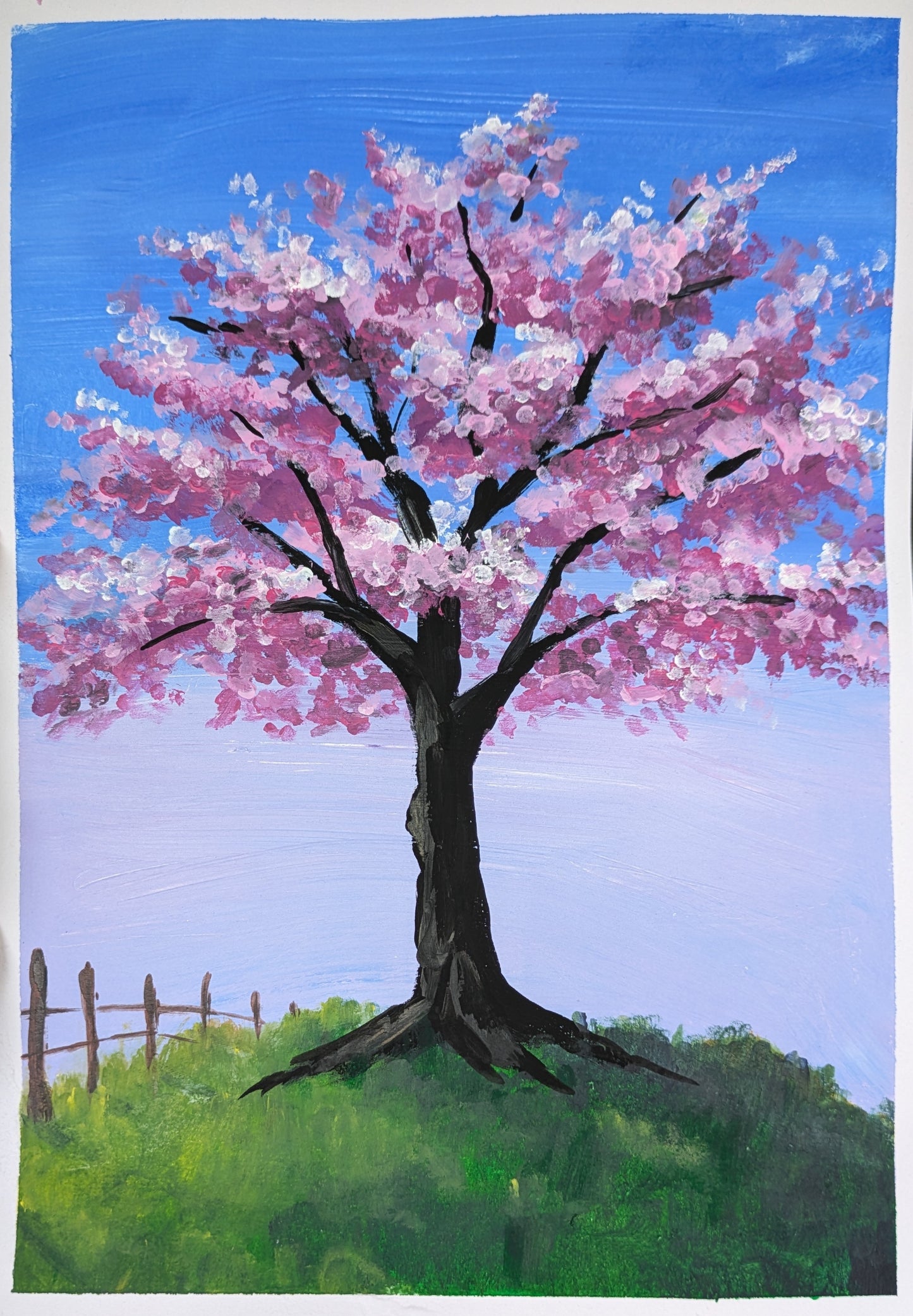 CHERRY BLOSSOM - Painting Workshop at The Three Hammer, Mill Hill, London - Wednesday 4th NOVEMBER 2026, 7.30pm