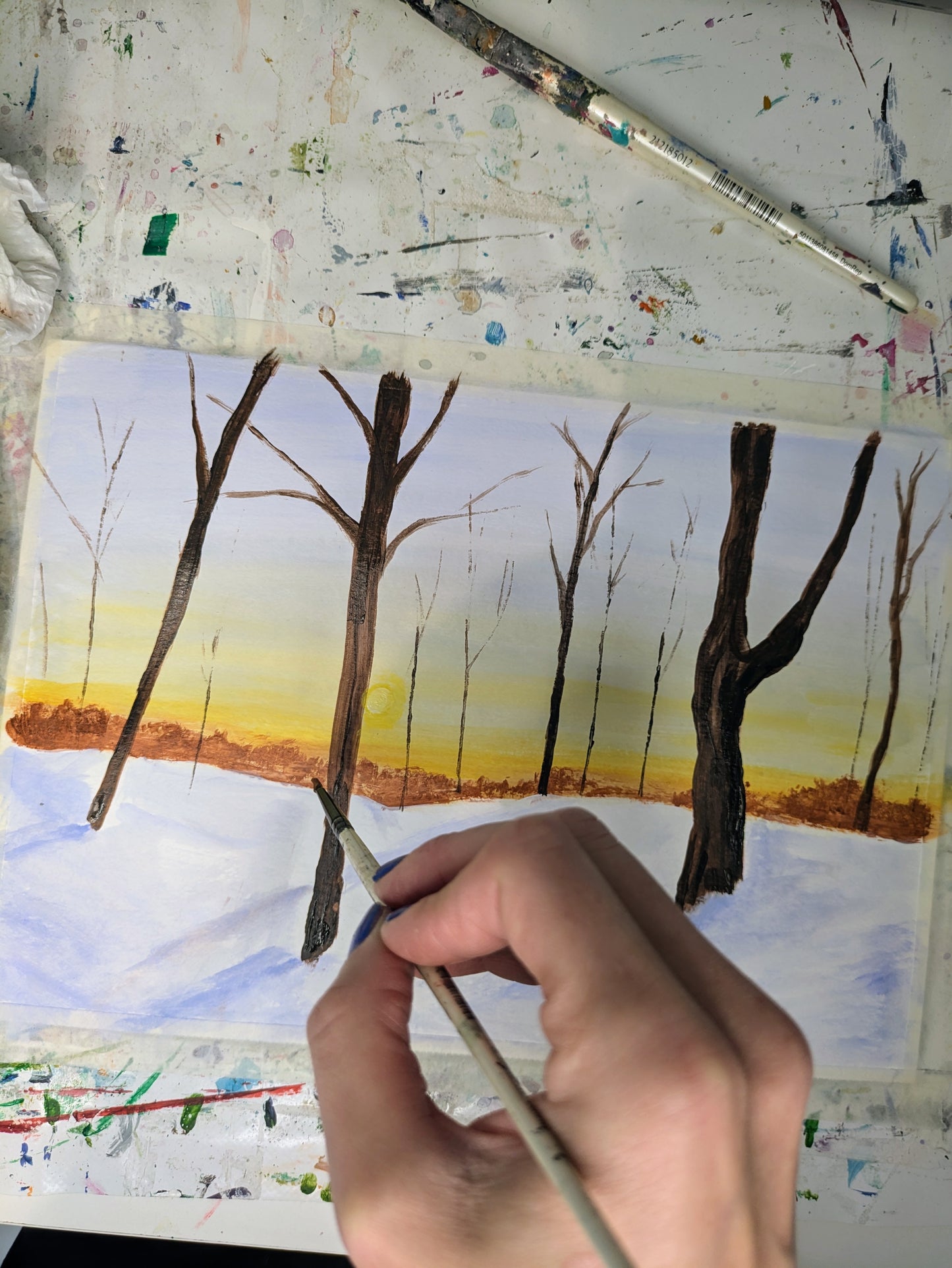 WINTER WONDERLAND - Painting Workshop at The Three Hammers, Mill Hill, London - Tuesday 2nd DECEMBER 2025, 7.30pm