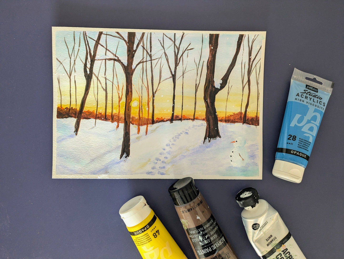 WINTER WONDERLAND - Painting Workshop at The Three Hammers, Mill Hill, London - Tuesday 2nd DECEMBER 2025, 7.30pm