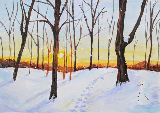 WINTER WONDERLAND - Painting Workshop at The Three Hammers, Mill Hill, London - Tuesday 2nd DECEMBER 2025, 7.30pm