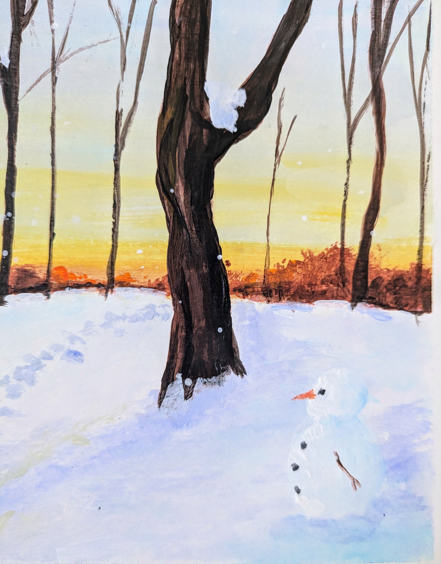 WINTER WONDERLAND - Painting Workshop at The Three Hammers, Mill Hill, London - Tuesday 2nd DECEMBER 2025, 7.30pm