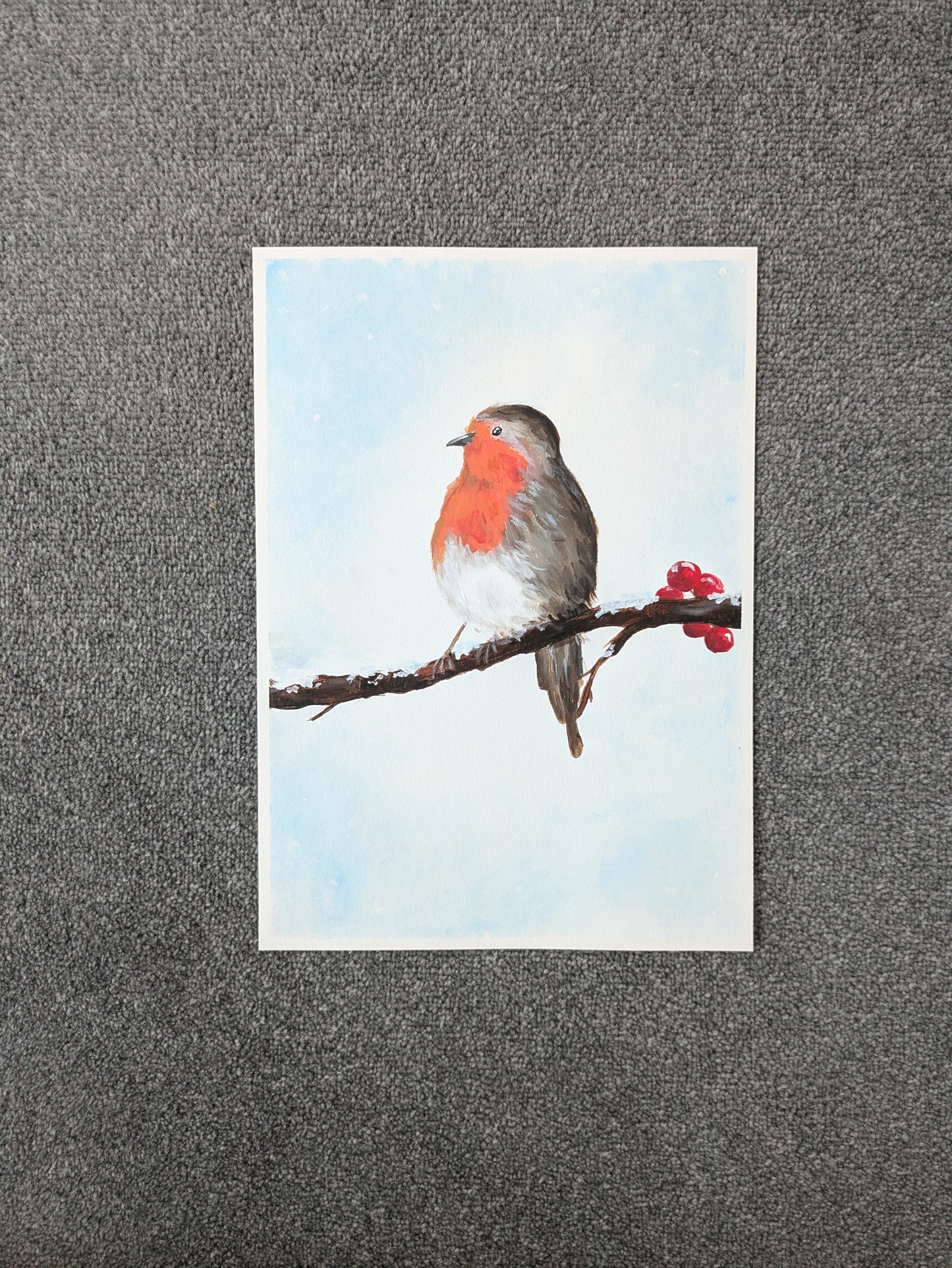 ROBIN RED BREAST - Painting Workshop at The Odyssey Spa, Knebworth, Hertfordshire - Monday 8th December 2024, 10am
