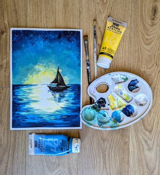 SAIL AWAY - Painting Workshop at Kids N' Joy Café, Crouch End, London - Wednesday 16th SEPTEMBER 2026, 10am