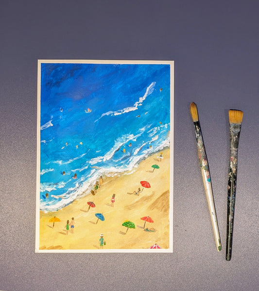 BEACH DAY - Painting Workshop at The Three Hammers Pub, Mill Hill, London - Thursday 5th FEBRUARY 2026, 7.30pm