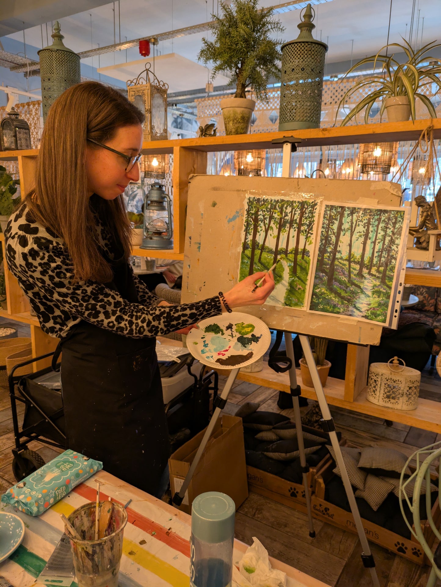 Weekly Acrylic Painting Classes, NW London - THURSDAY Morning Short Course - SUMMER (June - July 25) - The Eversfield Centre, Mill Hill, London