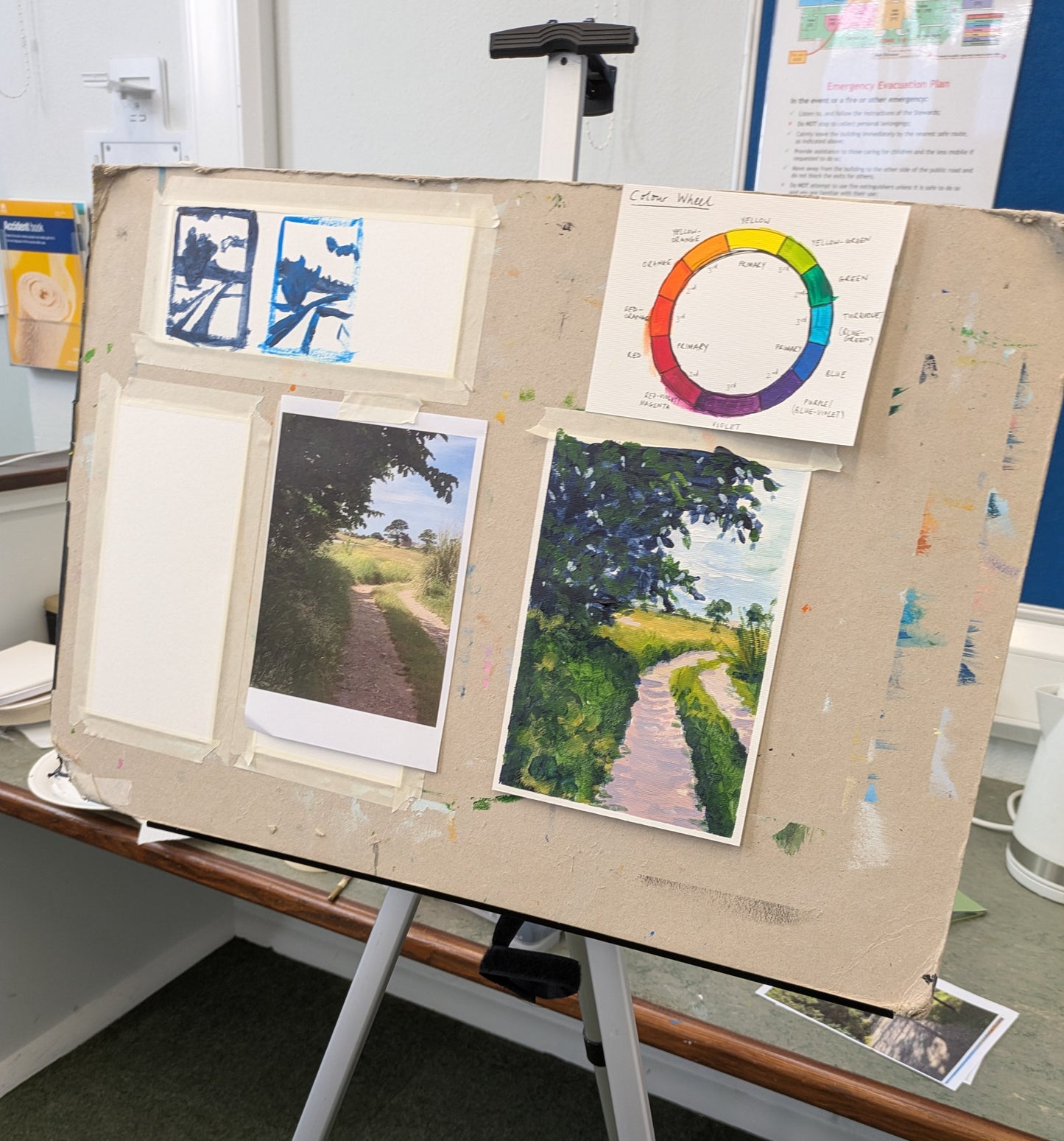 Weekly Acrylic Painting Classes, Herts - TUESDAY Morning Short Course - SUMMER (June - July 25) - Datchworth Parish Church, Hertfordshire