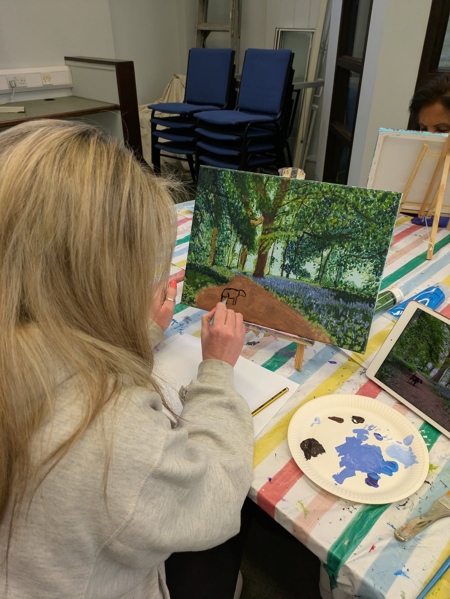 Weekly Acrylic Painting Classes, NW London - THURSDAY Morning Short Course - SUMMER (June - July 25) - The Eversfield Centre, Mill Hill, London