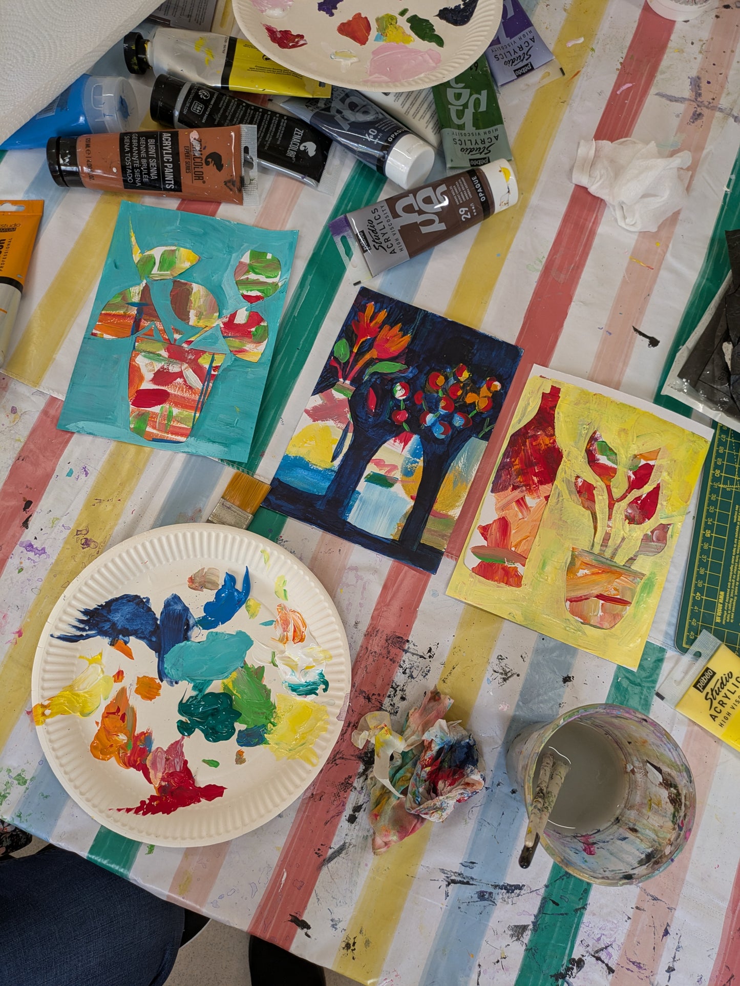 Weekly Acrylic Painting Classes, Herts - TUESDAY Morning Short Course - SUMMER (June - July 25) - Datchworth Parish Church, Hertfordshire