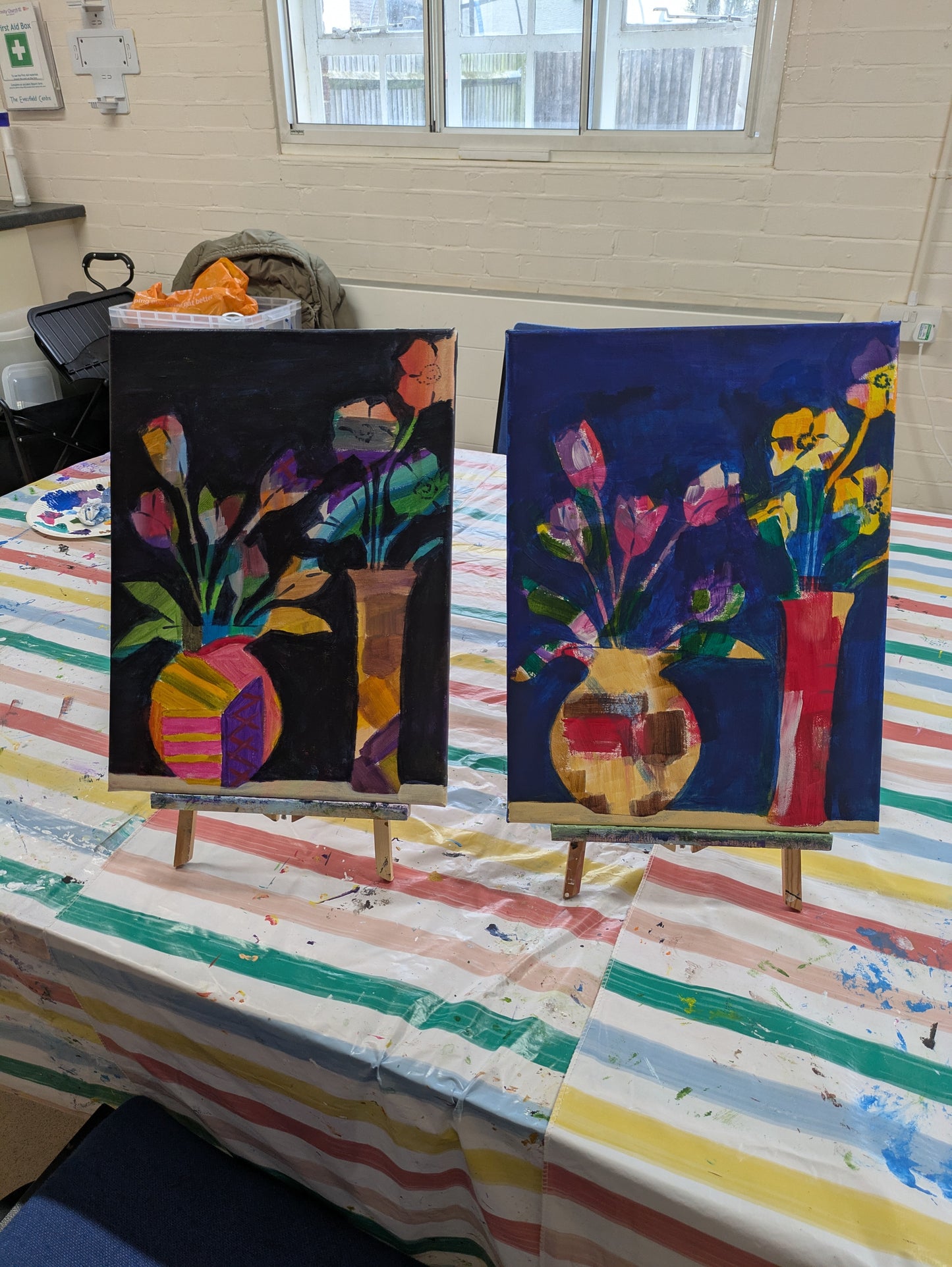 Weekly Acrylic Painting Classes, Herts - TUESDAY Morning Short Course - SUMMER (June - July 25) - Datchworth Parish Church, Hertfordshire