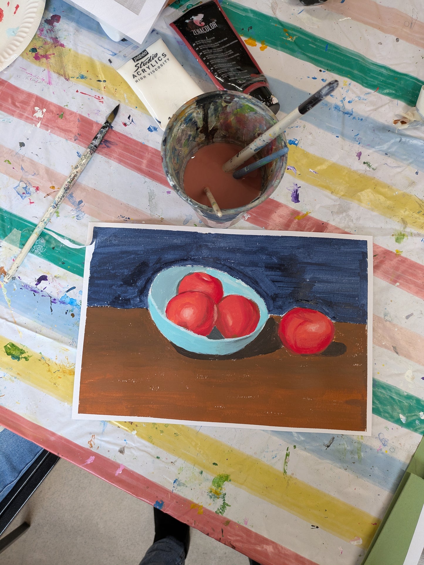 Weekly Acrylic Painting Classes, Hertfordshire - TUESDAY Morning Course - 7 week WINTER TERM #2 (Nov - Dec 25) - Datchworth Parish Church Hall, Hertfordshire