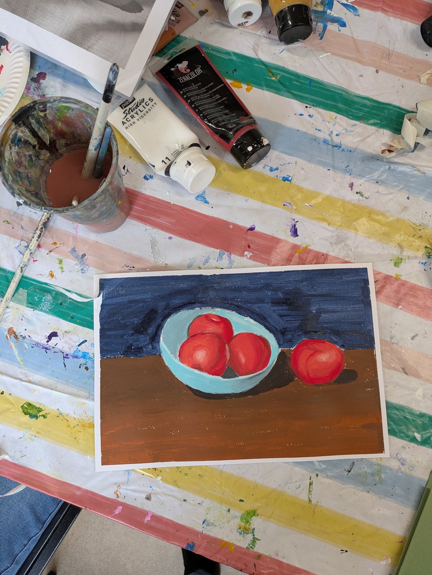 Weekly Acrylic Painting Classes, Herts - TUESDAY Morning Short Course - SUMMER (June - July 25) - Datchworth Parish Church, Hertfordshire