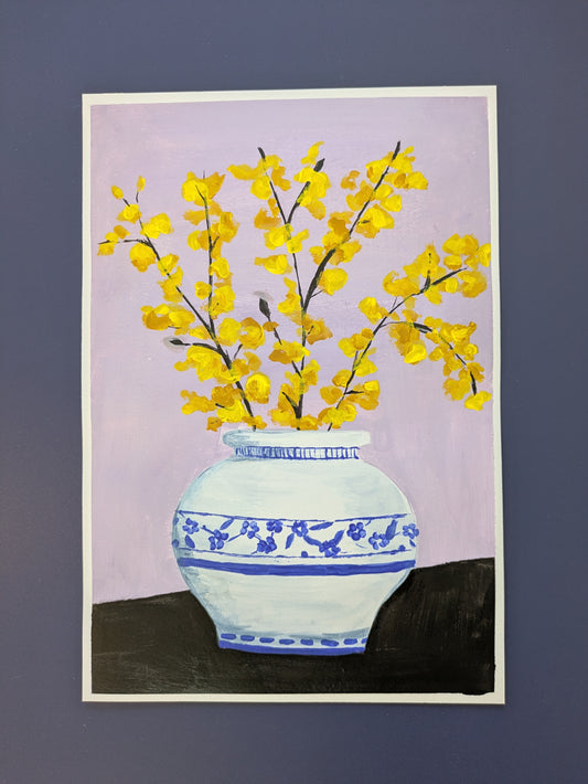 YELLOW SAKURA - Painting Workshop at The Three Hammers, St. Albans, Hertfordshire - Wednesday 12th NOVEMBER 2025, 7.30pm