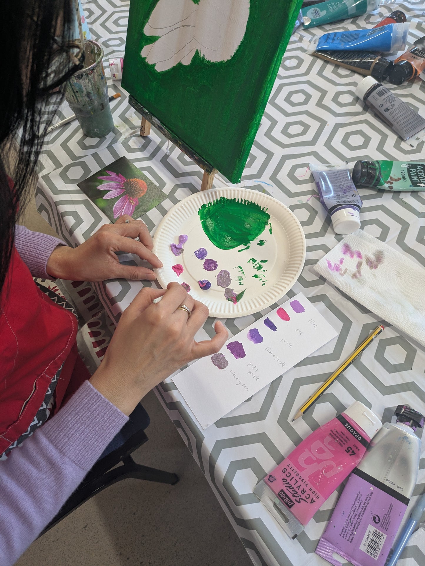Weekly Acrylic Painting Classes, NW London - THURSDAY Morning Short Course - SUMMER (June - July 25) - The Eversfield Centre, Mill Hill, London