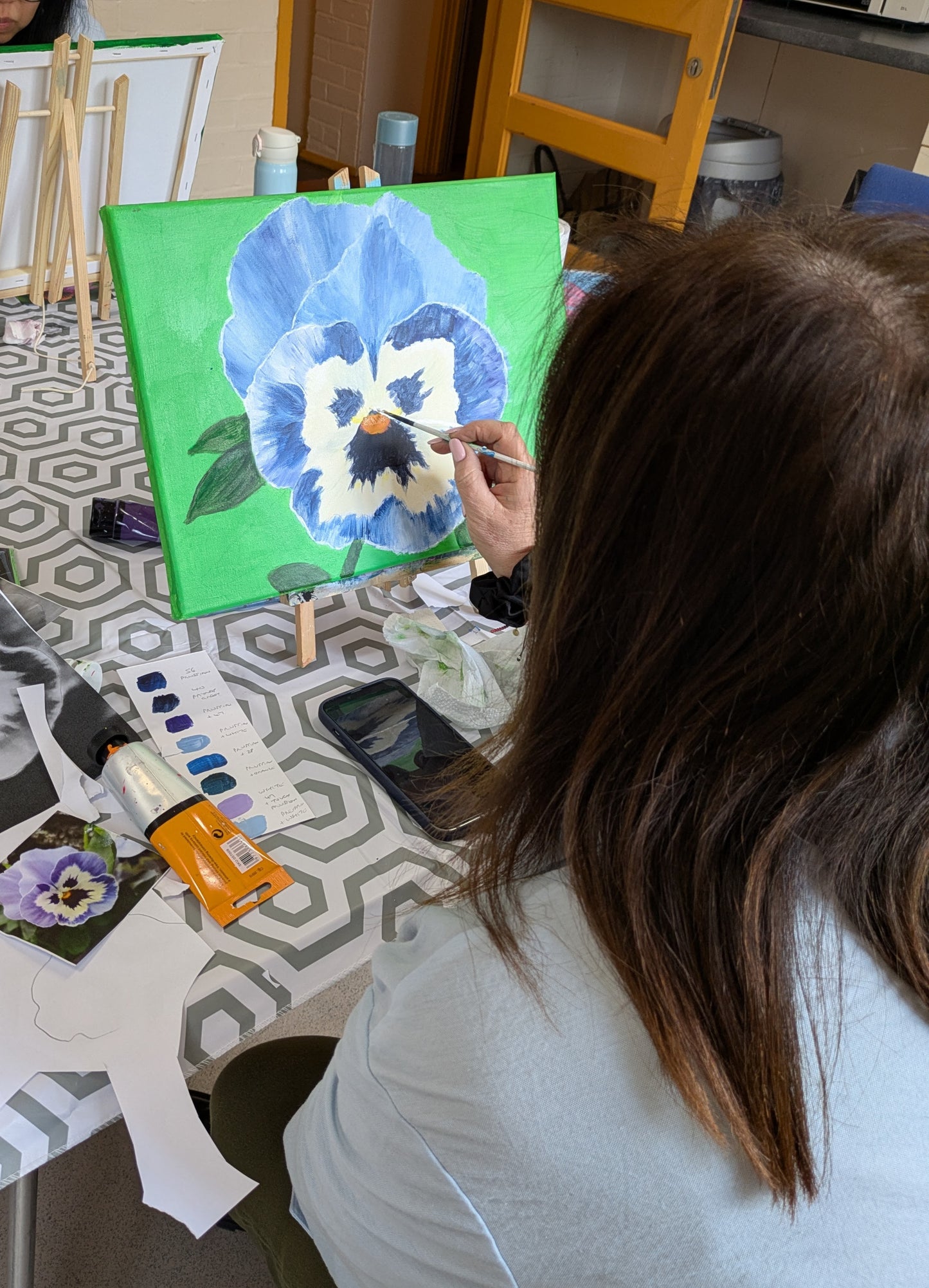 Weekly Acrylic Painting Classes, Herts - TUESDAY Morning Short Course - SUMMER (June - July 25) - Datchworth Parish Church, Hertfordshire