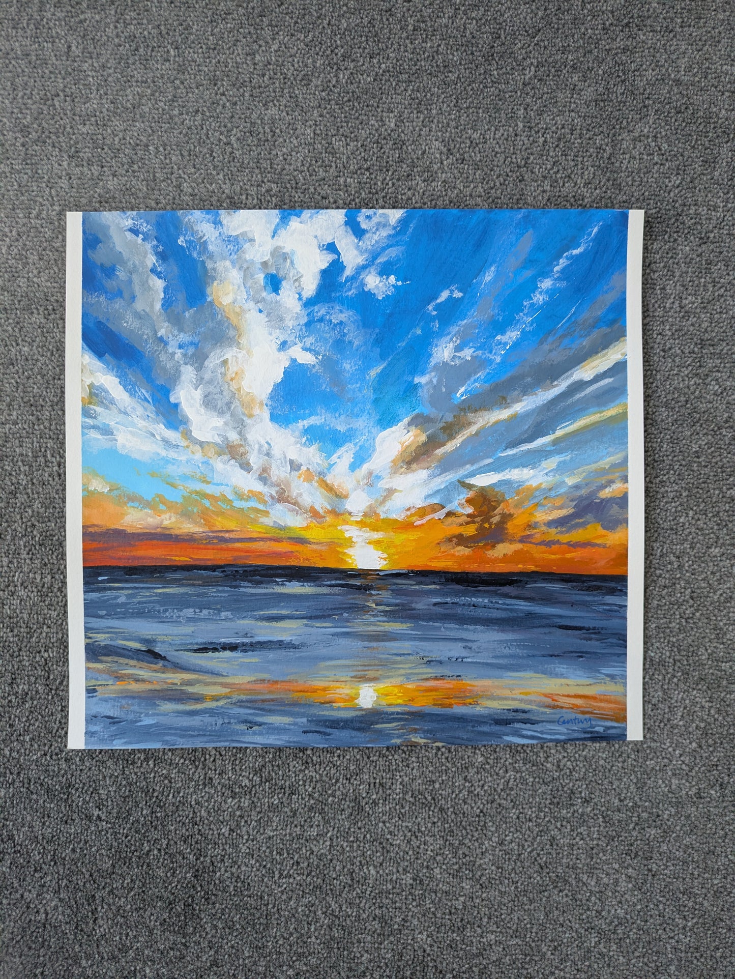 Fiery night (30x30cm)