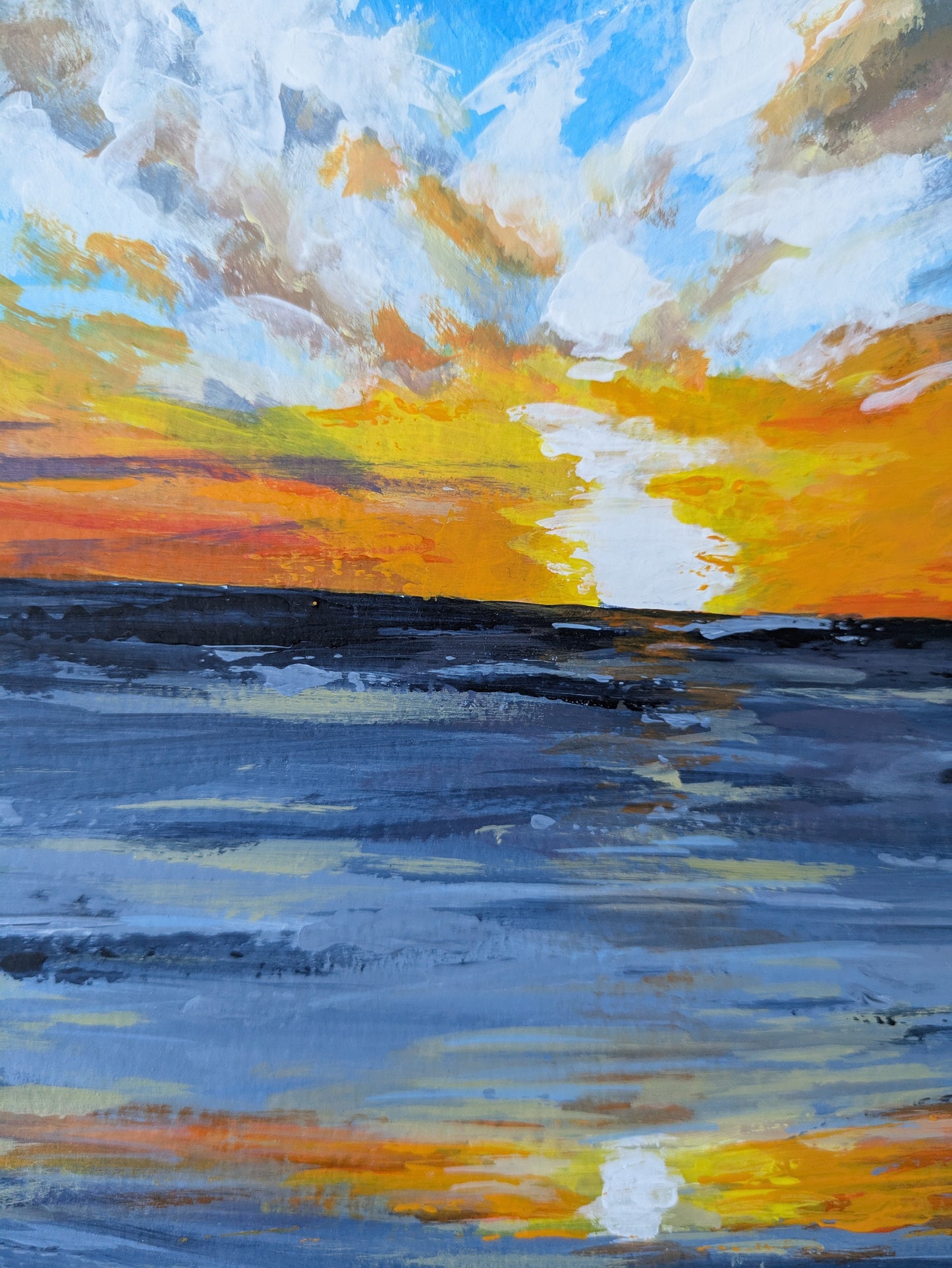 Fiery night (30x30cm)
