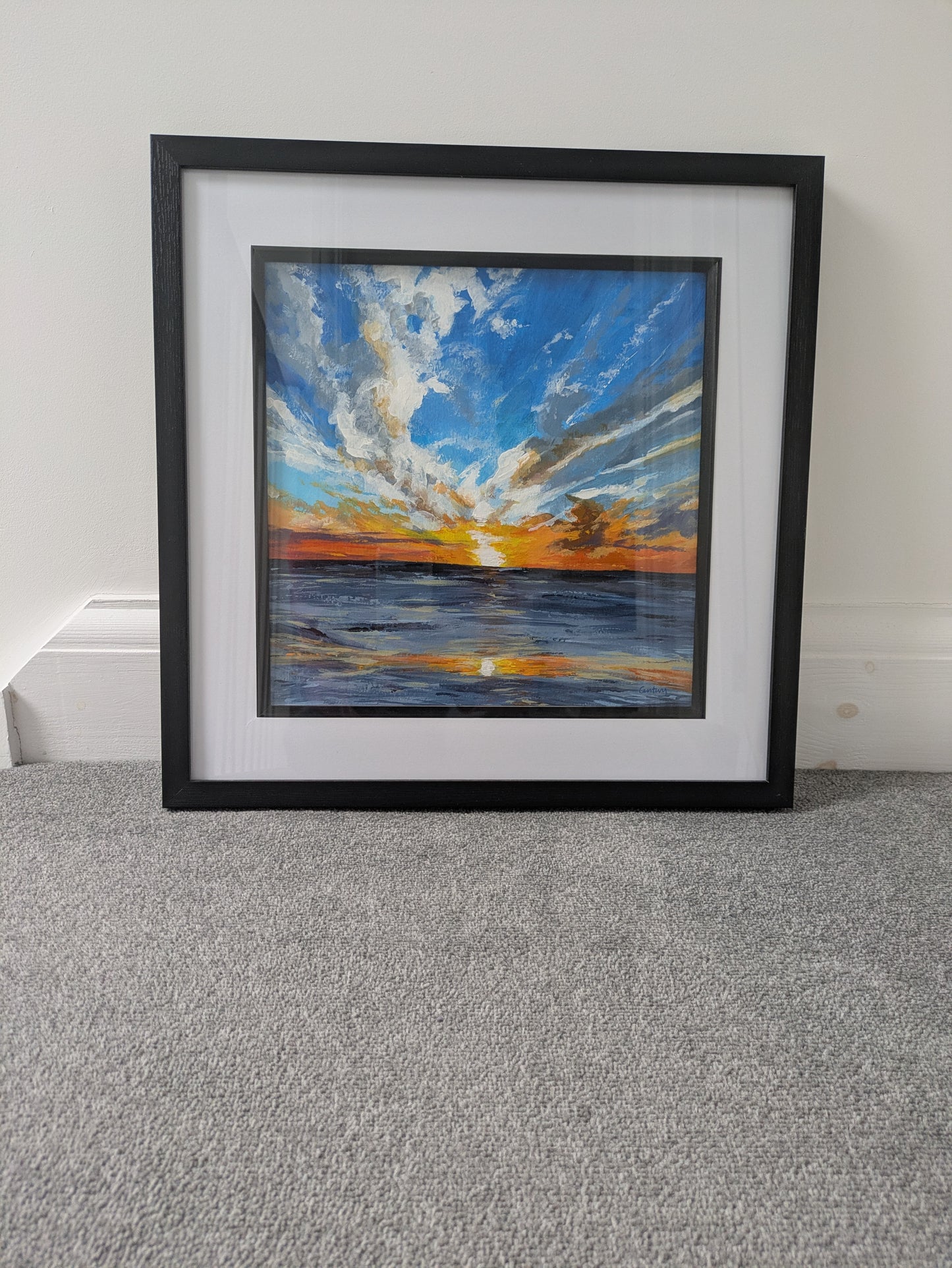 Fiery night (30x30cm)