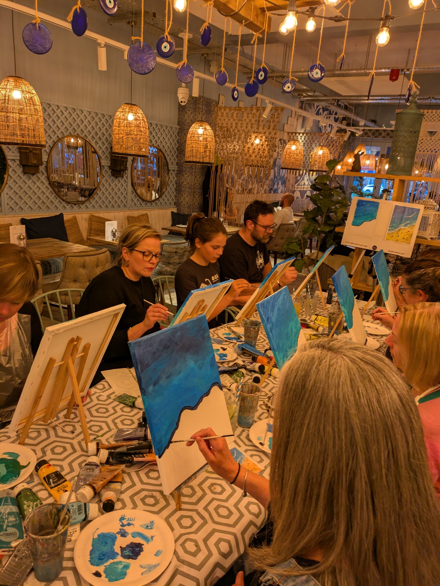 BEACH DAY - Painting Workshop at The Three Hammers Pub, Mill Hill, London - Thursday 5th FEBRUARY 2026, 7.30pm